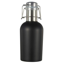 Visol Cassis Matte Black Stainless Steel 32oz Beer Growler