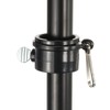 sourcing map Flag Pole Rings Mounting Clips Rotating Adjustable Fasteners