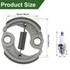 ZAMDOE Trimmer Aluminum Clutch Assembly for Kawasaki TD33 TD40 TD040D