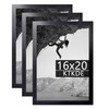 KTKDE 16x20 Picture Frame black Set of 3,wooden Poster Frames