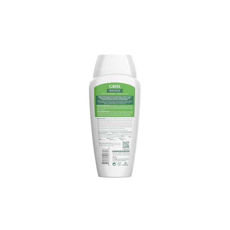 GRISI Crema Líquida Corporal con Aloe Vera y Ácido Hialurónico