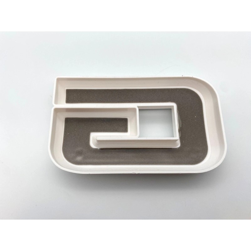 Auto Front & Rear GMC White Black OVERLAY Emblem Badge