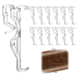 Ymapinc 12Pcs 2.5 Inch Clear Valance Clips for Blinds, Hidden Mini Blind Brackets Replacement Horizontal Clips for Home Window Shop Office (Transparent Plastic)