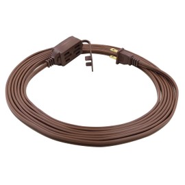 Prime EC670612 12-Foot 16/2 SPT-2 3-Outlet Indoor Cord, Brown