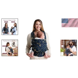 Adjustable Lightweight Baby Carrier with Lumbar Support - Perfect for Travel