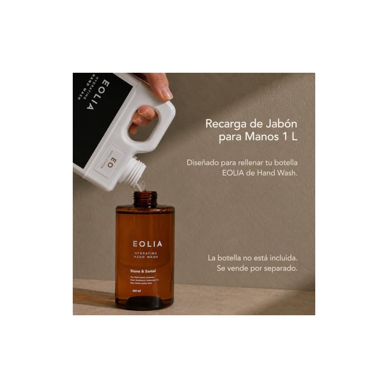 Jabón Líquido para Manos, Stone & Santal, No Reseca, 1L