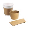 Concession Essentials Paper Coffee Sleeves. Fits 10 oz. - 20