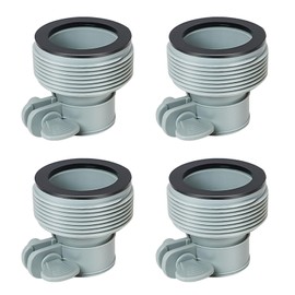 Hose Adapter Type B, 4PCS 1.25inch to 1.5inch Hose Conversion B Kit, Above Ground Pool Adapter Connects for Filter Pumps Saltwater System