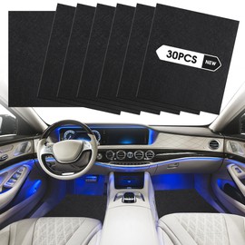 Disposable Floor Mats for Cars, 30 Pack Car Floor Mats, Black Automotive Floor Mats Waterproof Car Foot Pads, Mats for Car Detailing, Universal Fit Protective Front Rear Floor Mat for Cars (20"x16")