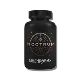 Nootrum Mushrooms, 1 Month Supply of Capsules: Containing Lion's Mane, Cordyceps, Reishi and More.