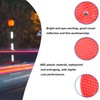 smseace 10Pack Red Round Reflectors with 10pcs Stainless Steel Screw