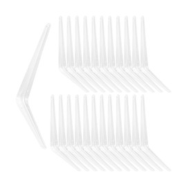 Biugaaufai 24 Pack 10" x 8" Heavy Duty Metal Shelf Brackets, Floating Shelf Bracket, L Brackets for Shelves, Perfect for 10 Inch Wide Wood Boards, Rustic Farmhouse Decorative Wall Mount Corner Brace