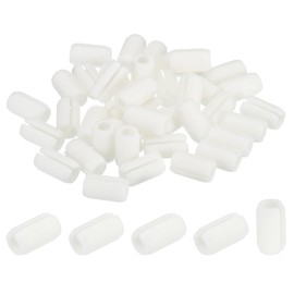 PATIKIL Kitchen Sink Rack Bumper, 40pcs 5mm ID x 8mm OD Plastic Sink Replacement Wire Bumpers Protector for Protective Sink Grid, White