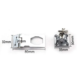 Keyed Locking Hasp, Tiberham Heavy Duty Hasp Staple with Integrated Lock, Self-Locking Door Clasp Gate Lock Shed Latch for Door Window Cabinet Pet Cage Crate Fitting Accessories