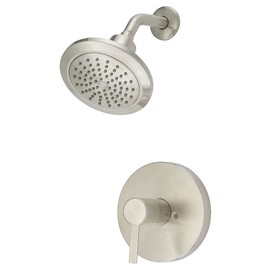 Loch & Lomond HJ844ID-BN Single Function Shower Trim Kit – Shower Faucet Set, Shower Trim Kit with Valve - Self Cleaning Showerhead - Bathroom Rainfall Shower System, Brushed Nickel