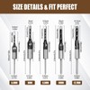 Square Hole Drill Sets, Woodworking HSS Wood Chisel Countersink Bits
