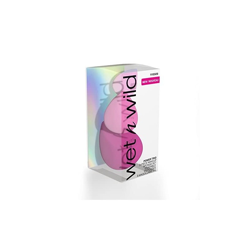 Wet n Wild Power Trio 3-Piece Beauty Blender Makeup Sponge