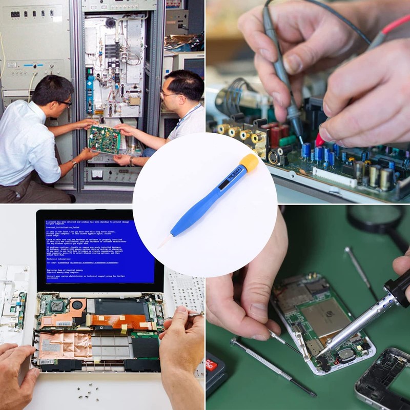 8-Piece Frequency Screwdriver Set Slotted Screwdriver Kit Adjust Anti-Static Plastic