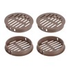 uxcell Round Soffit Vents 2 inch, 4Pcs Brown Plastic 60mm