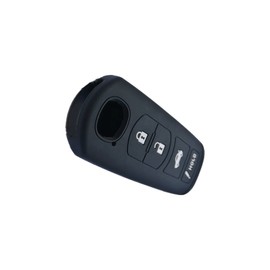 Silicone Smart Key Fob Cover Case Protector Keyless Remote Holder for 2017 2018 2019 2020 2021 Mazda CX-5 CX-7 CX-9 MX-5 Miata Mazda 3 6 4 Buttons （Black）