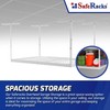 SafeRacks 4x6 Overhead Garage Storage Rack - Height Adjustable Steel