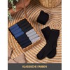 Basic Treasure 20 Pairs Men's Cotton Socks Black or Blue