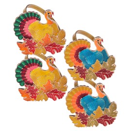 LIFKOME 12pcs Maple Leaf Napkin for Thanksgiving Table Decor Creative Turkey Napkin Holders Elegant Serviette for Weddings Special Events Stylish Table Setting