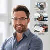 zooxsky 2 Pack Bifocal Metal Reading Glasses for Men,Classic Square
