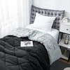 DormCo Black/Ultimate Gray Reversible Comforter - Twin XL Bedding