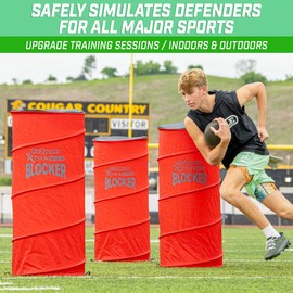 GoSports XTRAMAN Blocker Pop-Up Defenders 3 Pack - Safely Simulate Defenders for All Major Sports - Basketball, Soccer, Football and More