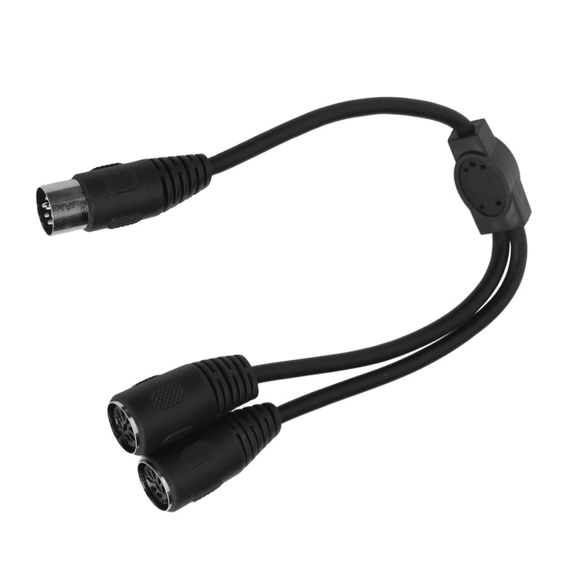 DIN 8 Pin Male to 2 DIN 8 Pin Female