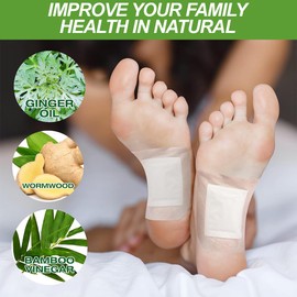 PYEUIFT 50 Stück Detox Fußpflaster, Entgiftungspflaster Füße, Natürliche Fußpads zur Entgiftung, Metabolismusförderung, Passend für tägliche Pflege & Schlafzeit, Stressabbau & Tiefschlaf