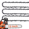 EXSHP 12 Inch Chainsaw Chain 3/8" LP Pitch .043" Gauge