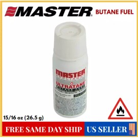 MASTER Ultratane Butane Fuel 15/16 oz Can Lighter Stove Torch Gas Refill Fluid