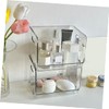 LABRIMP Storage Boxes Lids 2pcs Clear Stackable Storage Cubes Makeup