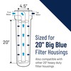 Pentair Pentek EPM-20BB Big Blue Carbon Water Filter, 20-Inch, Whole