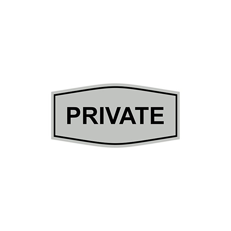 Fancy Private Sign (gris claro) - M