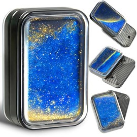 Kyerivs Liquid Fidget Slider Toy for Adults, Metal Magnetic Fidgets Cool Gadgets Gift for Teen Boys Innovative Quicksand Flowing Sand Liquid Motion EDC for Men Easter Basket Stuffers for Teens
