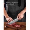 Knife Set, D.Perlla 14 Pieces Kitchen Knife Set with Built-in