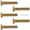 4-40 x 1'' Solid Brass Machine Screws Flat Head Slotted