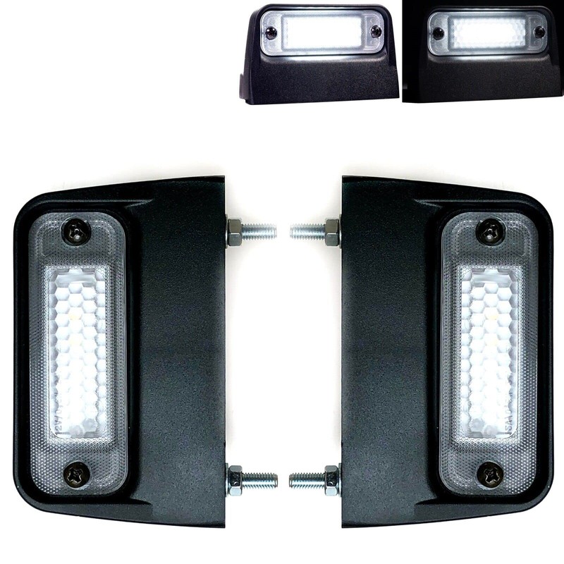 MelTruck® 2x LED Number Plate Light with Type F1 Contacts