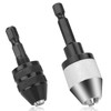 Keyless Drill Chuck Conversion Tool,2 Pcs 1/4 Inch Hex Shank