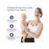 Momfann Breast Pump Wearable APP Control Portable Breastfeeding Pump Beige