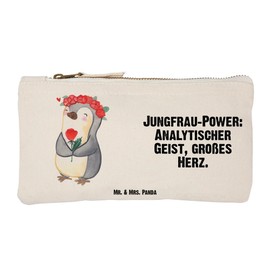 Mr. & Mrs. Panda MAKE UP BAG VIRGIN Astrology, White, Hand Drawn