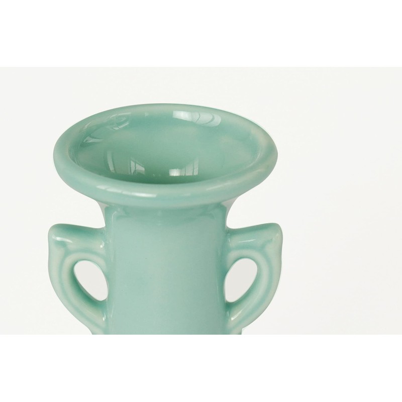 Yamako Buddhist Altar Vase, Celadon (Plain), Made in Japan, Modern