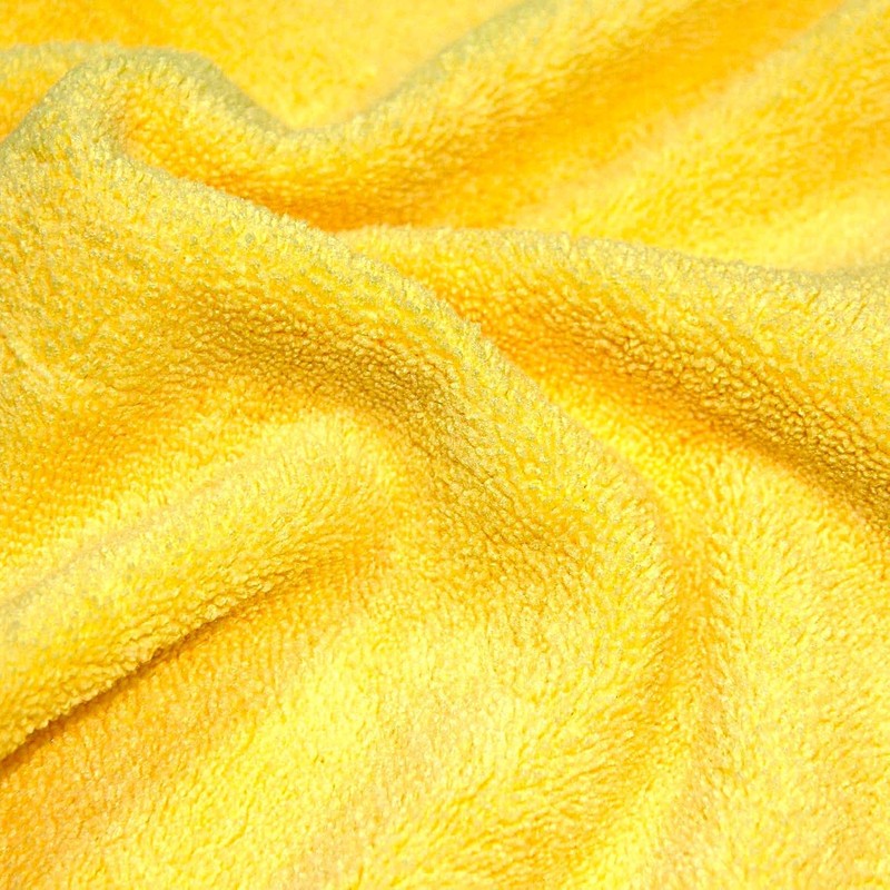 DCS Microfibre Cleaning Cloth, Yellow, Pack of 20, Large Size: