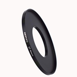 37 to 82 mm Metal Filter Ring, 37-82 mm Step Up Filter Adapter Ring - from Camera Lens with 37 mm Filter Thread to 82 mm Filter Ring