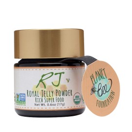 Greenbow Royal Jelly Powder– 100% USDA Certified Organic Royal Jelly, Non-GMO, Gluten Free Royal Jelly, Freeze Dried – One of The Most Nutrition Packed –No Additives/Flavors (17g)