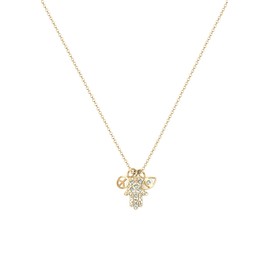 Elli Women's Hamsa Peace Evil Eye Crystal Necklace in 925 Sterling Silver Gold-Plated, Facet cut, Crystal