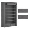 OYREL Shoe Rack Storage Cabinet 32 Pairs Organizer Shelf Tall